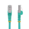 StarTech.com 1m CAT6a Ethernet-kaabel - Akvamariin - Madala suitsusisaldusega halogeenivaba (LSZH) - 10GbE 500MHz 100W PoE++ Konksuvaba RJ-45 tõmbetugevdustega S/FTP võrgukaabel