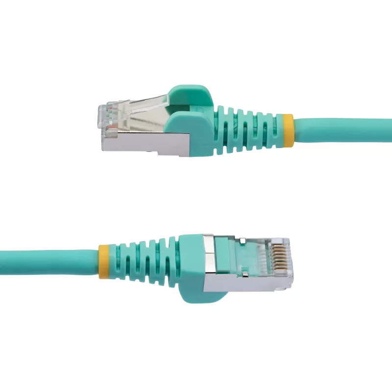 StarTech.com 3m CAT6a Ethernet kaabel - Aqua - Low Smoke Zero Halogen (LSZH) - 10GbE 500MHz 100W PoE++ Snagless RJ-45 w/Strain Reliefs S/FTP võrk Patch Cord
