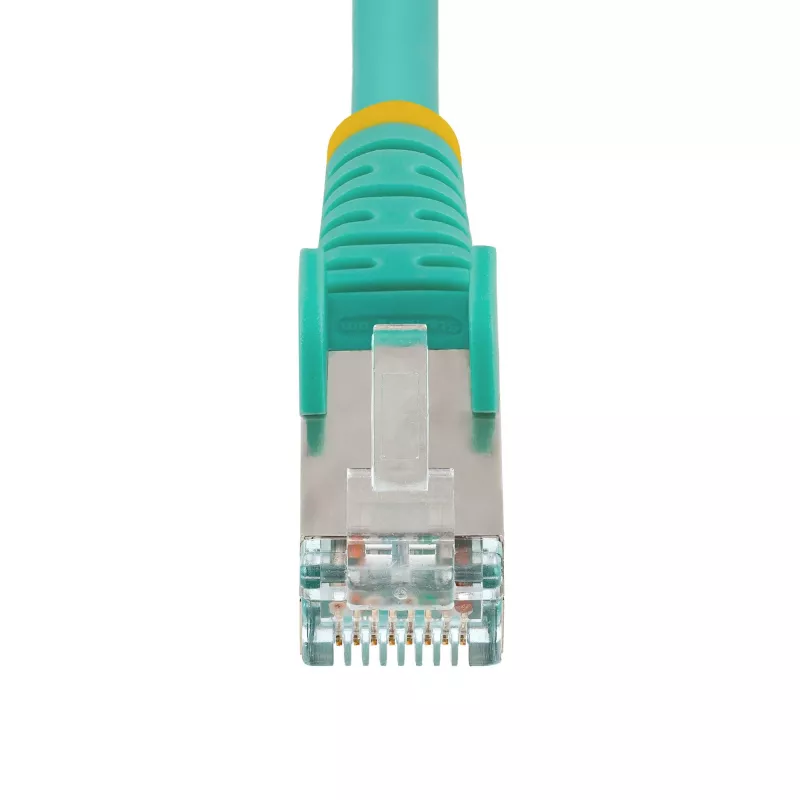 StarTech.com 3m CAT6a Ethernet kaabel - Aqua - Low Smoke Zero Halogen (LSZH) - 10GbE 500MHz 100W PoE++ Snagless RJ-45 w/Strain Reliefs S/FTP võrk Patch Cord