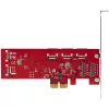 StarTech.com SATA PCIe kaart - 10 pordiga PCIe SATA laienduskaart - 6 Gbps - madala/täisprofiiliga - virnastatud SATA pistikud - ASM1062 mitte-RAID - PCI Express SATA muundur/adapter
