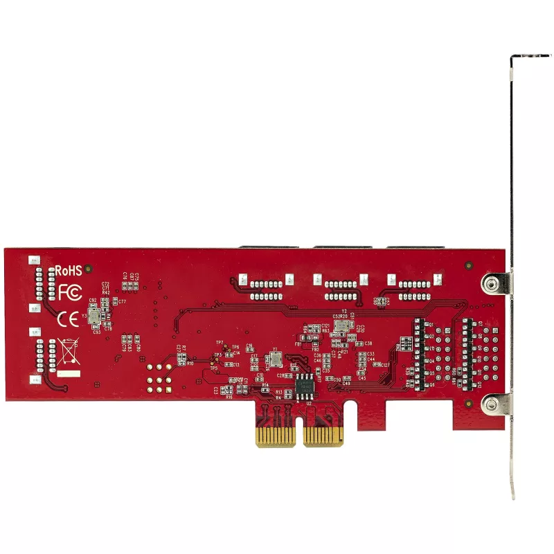 StarTech.com SATA PCIe kaart - 10 pordiga PCIe SATA laienduskaart - 6 Gbps - madala/täisprofiiliga - virnastatud SATA pistikud - ASM1062 mitte-RAID - PCI Express SATA muundur/adapter