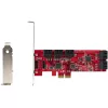 StarTech.com SATA PCIe kaart - 10 pordiga PCIe SATA laienduskaart - 6 Gbps - madala/täisprofiiliga - virnastatud SATA pistikud - ASM1062 mitte-RAID - PCI Express SATA muundur/adapter