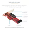 StarTech.com SATA PCIe kaart - 10 pordiga PCIe SATA laienduskaart - 6 Gbps - madala/täisprofiiliga - virnastatud SATA pistikud - ASM1062 mitte-RAID - PCI Express SATA muundur/adapter