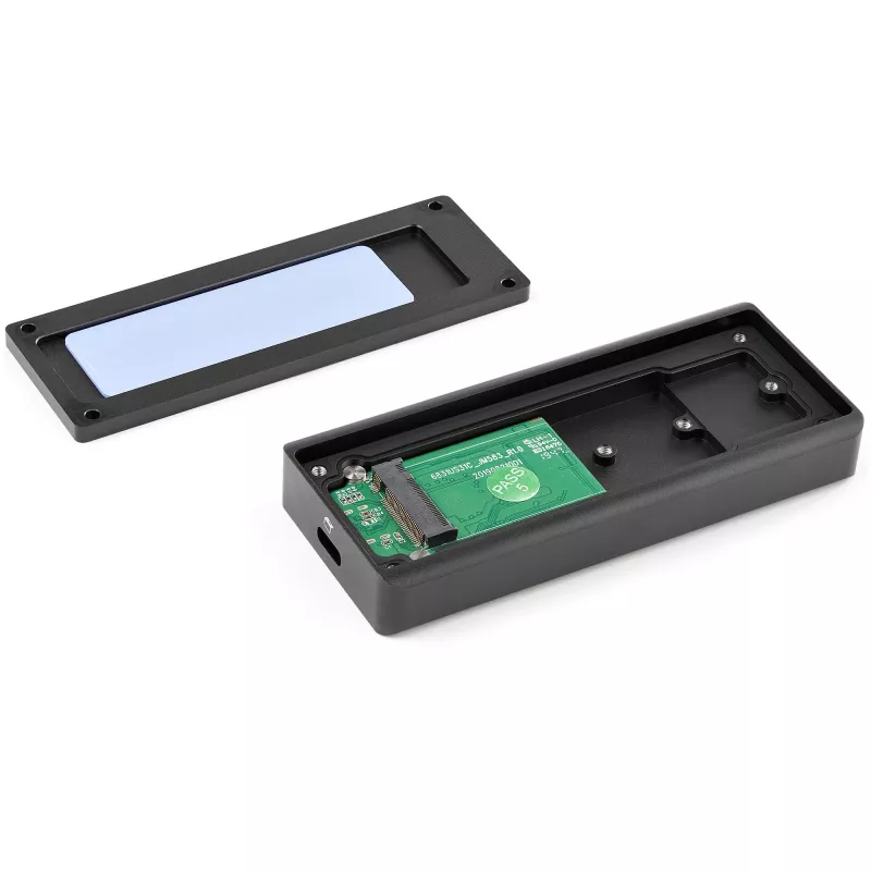 StarTech.com USB-C 10Gbps M.2 NVMe PCIe SSD korpus – töökindel alumiiniumist väline M.2 PCIe M-võtmega korpus, IP67 kaitse – 1GB/s lugemine/kirjutamine – toetab 2230/2242/2260/2280 – ühilduv TB3-ga – Mac/PC