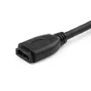 StarTech.com 6-tolline (15 cm) HDMI-pordi säästukaabel – 4K 60Hz kiire HDMI 2.0 pikenduskaabel Ethernetiga – lühike HDMI-pikenduskaabel – HDMI isane–emane pikendusadapteri juhe