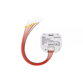 Light switch Homematic IP HmIP-FCI6, valge, nuppjuhtimine, aku (AAA), IP20, 48,5×15×53 mm