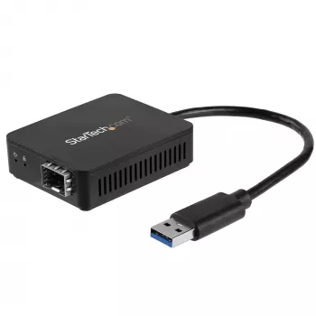 StarTech.com USB 3.0 kiudoptilisele muundur - kompaktne USB avatud SFP adapter - USB gigabitise võrguadapterina - USB 3.0 kiudoptiline adapter, ühilduv mitmerežiimilise (MMF)/üherežiimilise (SMF) kiuga