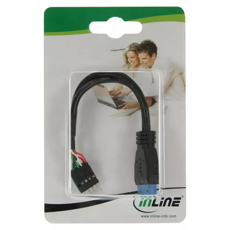InLine USB 3.0 2.0-le adapter, sisemine USB 3.0 / 2x USB 2.0 pin-pistik, 0,15 m