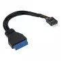 InLine USB 3.0 2.0-le adapter, sisemine USB 3.0 / 2x USB 2.0 pin-pistik, 0,15 m