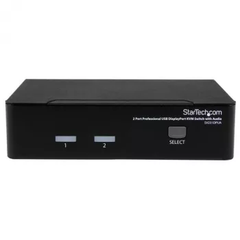 StarTech.com 2-pordiline professionaalne USB DisplayPort KVM-lüliti heliga