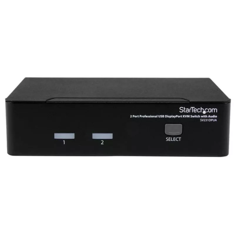 StarTech.com 2-pordiline professionaalne USB DisplayPort KVM-lüliti heliga