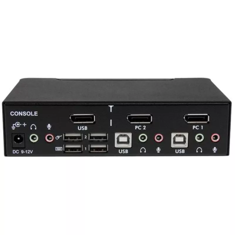 StarTech.com 2-pordiline professionaalne USB DisplayPort KVM-lüliti heliga