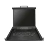 StarTech.com 8-pordiline rekmount KVM konsool 1,8 m kaablitega – integreeritud KVM kommutaator 19-tollise LCD-ekraaniga – täisfunktsionaalne 1U LCD KVM sahtel – OSD KVM – vastupidav 50 000 h MTBF – USB + VGA tugi