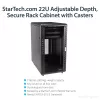 StarTech.com 4-Post 22U Server Rack Cabinet, Lockable 19 inch Data Rack Cabinet for Computer / AV / IT Equipment, Office / Home võrk Rack with Casters & Adjustable Mounting Rails