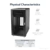 StarTech.com 4-Post 22U Server Rack Cabinet, Lockable 19 inch Data Rack Cabinet for Computer / AV / IT Equipment, Office / Home võrk Rack with Casters & Adjustable Mounting Rails