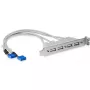 StarTech.com 4-pordiline USB A emane pesaplaat-adapter, 0,286 m, CE, UL, REACH, RoHS, -5 - 40 °C, -5 - 80 °C, 20 - 60%