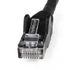 StarTech.com 5m CAT6 Etherneti kaabel – LSZH (madal suits, null halogeeni) – 10 Gigabit 250Mhz 100W PoE RJ45 10GbE UTP võrgu ühenduskaabel, haakumiskindel, tõmbetugevdusega – must, CAT 6, ETL kinnitatud, 24AWG