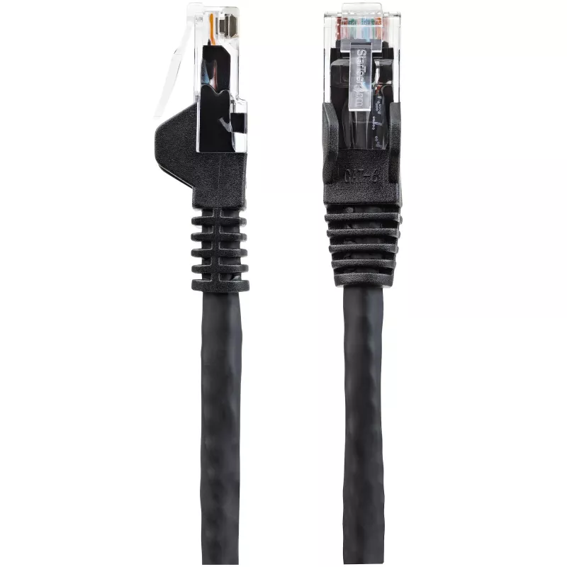 StarTech.com 2m CAT6 Ethernet kaabel - LSZH (Low Smoke Zero Halogen) - 10 Gigabit 250Mhz 100W PoE RJ45 10GbE UTP võrk Patch Cord Snagless with Strain Relief - Must, CAT 6, ETL Verified, 24AWG