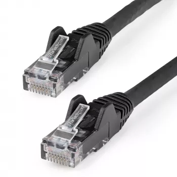 StarTech.com 50 cm CAT6 Etherneti kaabel – LSZH (madalsuitsu, nullhalogeeni) – 10 Gigabit, 250 MHz, 100 W PoE, RJ45, 10GbE, UTP võrgu ühendusjuhe, takerdumiskindel, tõmbetugevdusega – must, CAT 6, ETL-kinnitatud, 24AWG