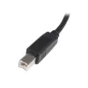 StarTech.com 3m USB 2.0 A-B-kaabel - M/M, 3 m, USB A, USB B, USB 2.0, Isane/Isane, Must