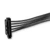 StarTech.com 4x SATA toitejaotur adapterkaabel, SATA 15-kontaktiline, 4 x SATA, 0,4 m, isane, emane, must