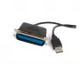 StarTech.com 6 ft USB-paralleelprinteriadapter – M/M, must, Centronics, USB A, 1,9 m, mees/mees, USB A, Centronics 36