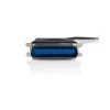 StarTech.com 6 ft USB-paralleelprinteriadapter – M/M, must, Centronics, USB A, 1,9 m, mees/mees, USB A, Centronics 36
