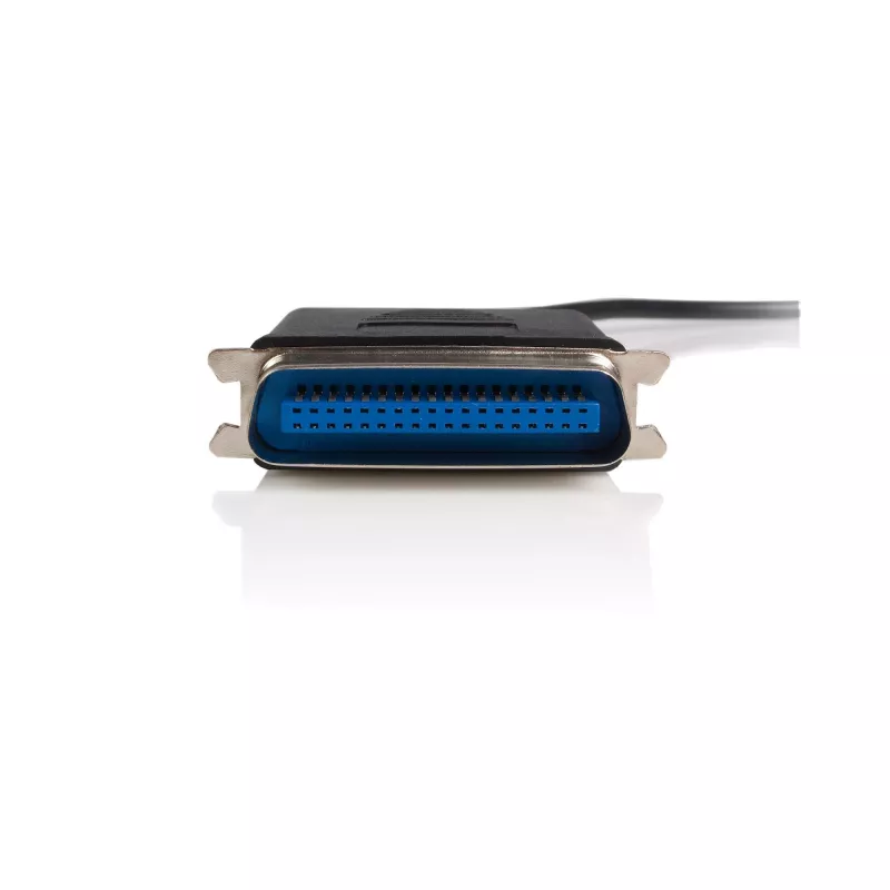 StarTech.com 6 ft USB-paralleelprinteriadapter – M/M, must, Centronics, USB A, 1,9 m, mees/mees, USB A, Centronics 36
