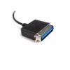 StarTech.com 6 ft USB-paralleelprinteriadapter – M/M, must, Centronics, USB A, 1,9 m, mees/mees, USB A, Centronics 36
