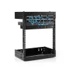 StarTech.com 12U 19-tolline seinale paigaldatav võrguriiul – reguleeritava sügavusega 12–20 tolli 2-postiline avatud raamiga serveriruumi riiul AV/andme-/IT-side-/arvutiseadmetele/lülitile koos puurimutrite ja kruvidega