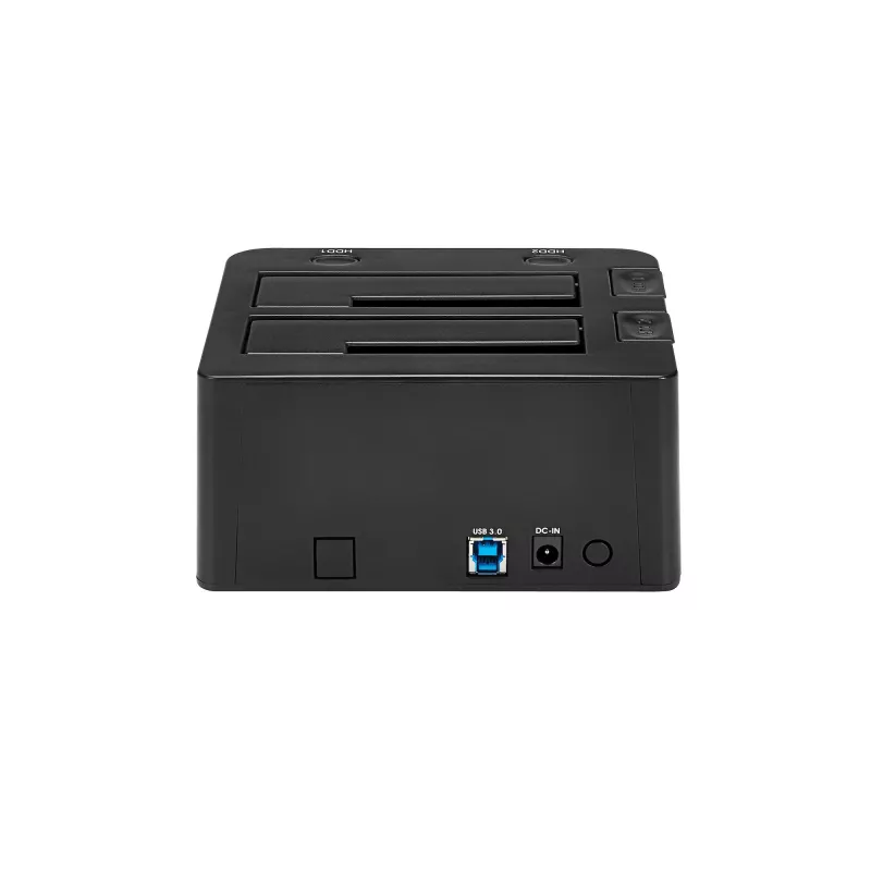 StarTech.com kahe pesaga USB 3.0 SATA-kõvakettadokk, USB-kõvakettadokk, väline 2,5/3,5-tolline SATA I/II/III SSD/HDD dokkimisjaam, vahetatav kõvakettapesa, pealtlaetav