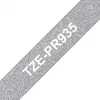 Brother TZE-PR935 sildivalmistuslint valge hõbedasel taustal