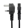 StarTech.com 2m Ühendkuningriigi sülearvuti toitekaabel, BS 1363 kuni C5 (ristiklehe), 2,5A 250V, 18AWG, Ühendkuningriigi sülearvuti asenduskaabel, printeri toitekaabel, sülearvuti laadija kaabel, sülearvuti toiteploki kaabel