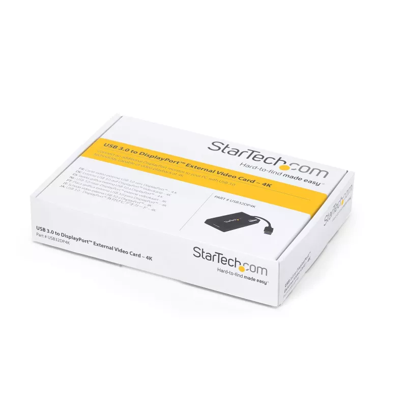 StarTech.com USB 3.0 - DisplayPorti adapter - DisplayLinki sertifikaadiga - 4K 30 Hz