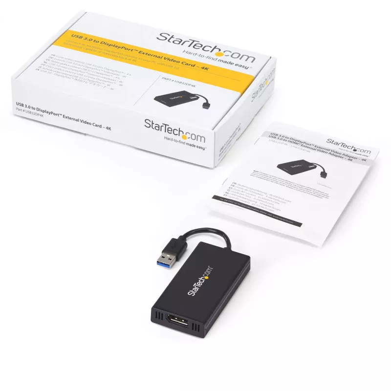 StarTech.com USB 3.0 - DisplayPorti adapter - DisplayLinki sertifikaadiga - 4K 30 Hz