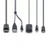StarTech.com 2-pordiline hübriidne USB-C DisplayPort kaabliga KVM-lüliti, 4K 60Hz, kompaktne KVM koos 1,8 m USB-A/DisplayPort/audio ja 1,2 m USB-C integreeritud hostkaablitega, siinitoitel – kaugjuhtimisnupp/kiirklahvlülitus