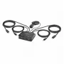 StarTech.com 2-pordiline USB-C kaabliga KVM-lüliti, 4K 60 Hz DisplayPort-väljund, kompaktne KVM koos 1,2 m USB USB-C/heli integreeritud kaablitega, siinitoitel - kaugjuhtimisnupp/kiirklahvidega lülitamine