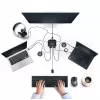 StarTech.com 2-pordiline USB-C kaabliga KVM-lüliti, 4K 60 Hz DisplayPort-väljund, kompaktne KVM koos 1,2 m USB USB-C/heli integreeritud kaablitega, siinitoitel - kaugjuhtimisnupp/kiirklahvidega lülitamine