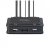 StarTech.com 2-pordiline USB-C kaabliga KVM-lüliti, 4K 60 Hz DisplayPort-väljund, kompaktne KVM koos 1,2 m USB USB-C/heli integreeritud kaablitega, siinitoitel - kaugjuhtimisnupp/kiirklahvidega lülitamine