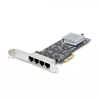 StarTech.com 4-pordiline 2,5 Gbps NBASE-T PCIe võrgukaart, Intel I225-V, neljapordiline arvuti võrgukaart, multi-gigabitine NIC, PCI Express serveri LAN-kaart, lauaarvuti Ethernet-liides