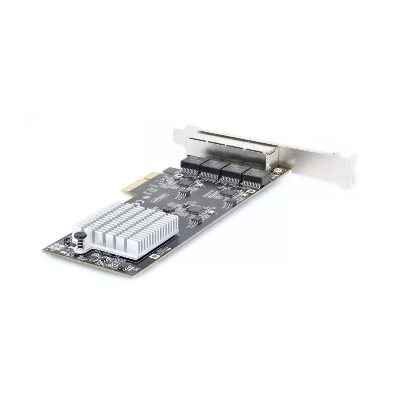 StarTech.com 4-pordiline 2,5 Gbps NBASE-T PCIe võrgukaart, Intel I225-V, neljapordiline arvuti võrgukaart, multi-gigabitine NIC, PCI Express serveri LAN-kaart, lauaarvuti Ethernet-liides