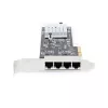 StarTech.com 4-pordiline 2,5 Gbps NBASE-T PCIe võrgukaart, Intel I225-V, neljapordiline arvuti võrgukaart, multi-gigabitine NIC, PCI Express serveri LAN-kaart, lauaarvuti Ethernet-liides