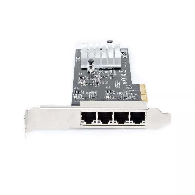StarTech.com 4-pordiline 2,5 Gbps NBASE-T PCIe võrgukaart, Intel I225-V, neljapordiline arvuti võrgukaart, multi-gigabitine NIC, PCI Express serveri LAN-kaart, lauaarvuti Ethernet-liides
