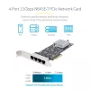StarTech.com 4-pordiline 2,5 Gbps NBASE-T PCIe võrgukaart, Intel I225-V, neljapordiline arvuti võrgukaart, multi-gigabitine NIC, PCI Express serveri LAN-kaart, lauaarvuti Ethernet-liides