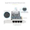 StarTech.com 4-pordiline 2,5 Gbps NBASE-T PCIe võrgukaart, Intel I225-V, neljapordiline arvuti võrgukaart, multi-gigabitine NIC, PCI Express serveri LAN-kaart, lauaarvuti Ethernet-liides