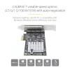 StarTech.com 4-pordiline 2,5 Gbps NBASE-T PCIe võrgukaart, Intel I225-V, neljapordiline arvuti võrgukaart, multi-gigabitine NIC, PCI Express serveri LAN-kaart, lauaarvuti Ethernet-liides