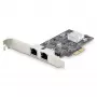 StarTech.com 2-pordiline 2,5 Gbps NBASE-T PCIe võrgukaart, Intel I225-V, kahepordiline arvuti võrgukaart, mitme gigabitine NIC, PCI Express serveri LAN-kaart, lauaarvuti Etherneti liides