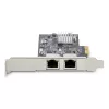 StarTech.com 2-pordiline 2,5 Gbps NBASE-T PCIe võrgukaart, Intel I225-V, kahepordiline arvuti võrgukaart, mitme gigabitine NIC, PCI Express serveri LAN-kaart, lauaarvuti Etherneti liides