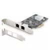 StarTech.com 2-pordiline 2,5 Gbps NBASE-T PCIe võrgukaart, Intel I225-V, kahepordiline arvuti võrgukaart, mitme gigabitine NIC, PCI Express serveri LAN-kaart, lauaarvuti Etherneti liides