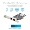 StarTech.com 2-pordiline 2,5 Gbps NBASE-T PCIe võrgukaart, Intel I225-V, kahepordiline arvuti võrgukaart, mitme gigabitine NIC, PCI Express serveri LAN-kaart, lauaarvuti Etherneti liides